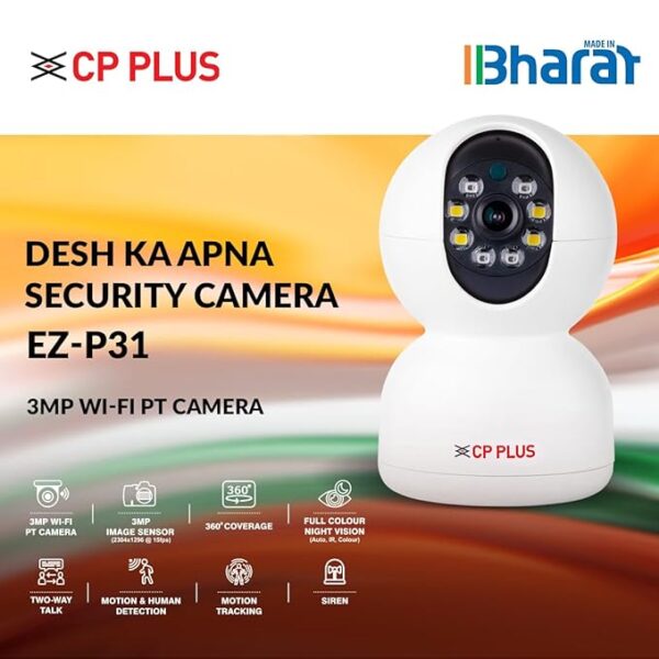 CP PLUS 3MP Smart Wi-fi CCTV Camera